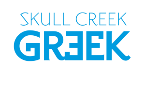 Logo that reads Skull Creek Greek